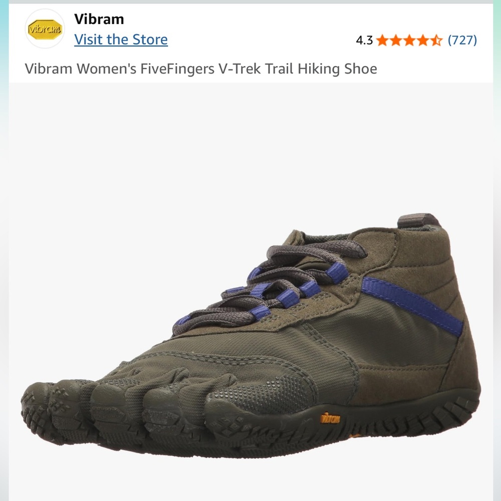Vibram FiveFingers V-Trek Trail Hiking Shoe